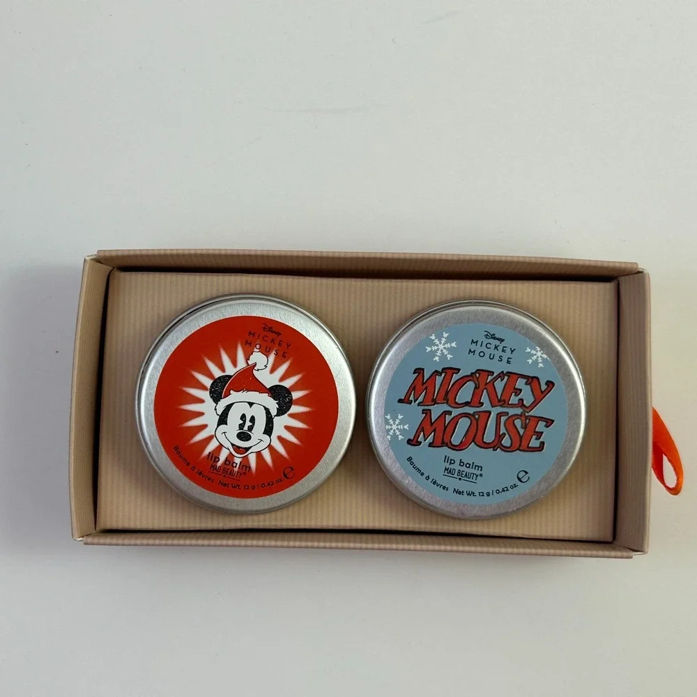 Disney Mickey Mouse - Lip Balm Duo Berry & Vanilla- Mad‎ Beauty -New In Box